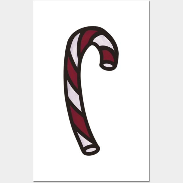 Candy Cane Wall Art by 1000Words-Emily